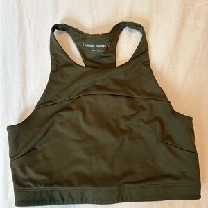 Outdoor Voices Olive Green Sports bra Size Small